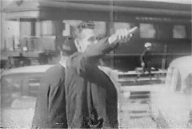 three tramps hobos arrested parking lot railroad yard photo jfk kennedy assassination